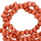 Wooden beads round 8mm Vintage red